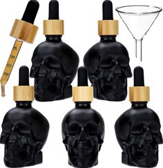 PRICES MAY VARY. 60ml capactiy . thick glass material for bottle and funnel, 3pcs bottles with black color as the main photo shows,1pcs funnel ,3pcs curve pipettes with non-childproof cap and nipple,pipettes are with detailed capacity scales.all scales will never fade.easily repack your liquid.Happy DIY your liquid.you will be satisfied with the bottles . USAGE: These bottles are perfect for storing a multitude of different liquids/solutions. Use them to preserve your essential oils, hair/beard Best Beard Oil, Essential Oil Beauty, Eye Dropper, Liquid Oil, Glass Dropper Bottles, Pipettes, Aromatherapy Blends, Beauty Oil, Oil Mix