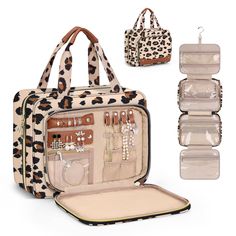 PRICES MAY VARY. Extra Jewelry Compartment : Wedama toiletry travel bag is design with jewelry organizer compartment. It is more than a toiletry bag, but also a jewelry organizer. We add compartment in the front pocket of travel bag for rings, ear rings, bracelet, bangle , necklace, and other jewelries, meeting your travel toiletries and makeup needs. Large Capacity: 12 x 4.3 x 9 inches (rolled), 12 x 38.1 inches (open). You can quickly put all the cosmetics, skin care products, shower gel, sham Cheap Casual Cosmetic Bag As Gift, Cheap On-the-go Box Bag For Women, Cheap Travel Accessories With Pockets For Daily Use, Cheap Multifunctional Travel Accessories For Daily Use, Cheap Packable Practical Travel Accessories, Cheap Everyday Travel Accessories With Pockets, Makeup Bag Essentials Cheap, Versatile Cheap Travel Accessories, Affordable Versatile Travel Accessories