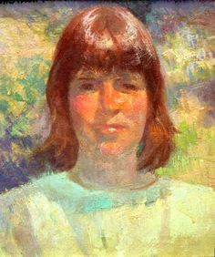 Oil Colour Portrait, Portraits In Oil, Victor Pasmore, Colour Portrait, Outdoor Painting, Maurice Denis