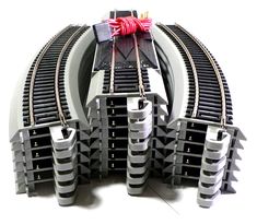 PRICES MAY VARY. You get 12 - 18 inch radius curves 8 - 9 inch Straight Terminal track and wire included Whether for your first train set or for more advanced layouts Bachmann HO Scale E-Z Track makes setting up easy. Each section combines track and roadbed into a single piece, with snap-fit assembly and plug-in wiring to provide instant railroad fun. A hidden locking feature holds sections securely together until you're ready to take them apart. Easy to set up on any surface, including floors a Model Train Accessories, Model Hobbies, Train Sets, Kids Gift Guide, Train Set, Nickel Silver, Ho Scale, Full Circle, Luxury Store