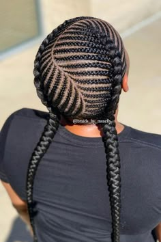 Easy Feed In Braids Hairstyles, 10 Braids Hairstyles, Hair Styles For Ladies, Olivia Hair, Knot Hairstyles, Latest Hair Braids, Cornrows Natural Hair, Cornrows Braids For Black Women, Bantu Knot