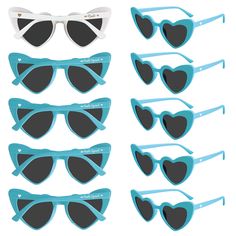 PRICES MAY VARY. 【Bachelorette Sunglasses】：Bride sunglasses for bachelorette party contain a total of 1 pair of Bride sunglasses and 9 pairs of Bride Squad sunglasses. Ideal for bachelorette parties, engagement celebrations, and wedding receptions. Sunglasses for wedding party designed in lovely hearts, cute and classic; Bright color for decoration, look romantic enough to attract, achieved an ideal decorative effect. 【Bachelorette Party Favors】：Featuring charming "love heart"and "Bride Squad" logos. Heart sunglasses are an ideal choice for creating a vibrant atmosphere and elevating your fashion sense.These bachelorette party accessories are prefect gifts for bridesmaids,Instantly elevate your gatherings and make them extra special and memorable. 【UV400 Protection】：These bride squad sungl Sunglasses For Wedding, Bride Sunglasses, Wedding Bridesmaid Gifts, Party Sunglasses, Engagement Celebration