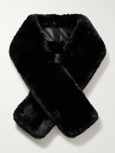 Find ACNE STUDIOS Faux Fur Scarf on Editorialist. Acne Studios' scarf is made from plush faux fur that's incredibly soft. It comes in classic black and has a smooth satin lining. Wear it draped over your shoulders to a winter wedding, or add it to top of a coat. Faux Fur Scarf, Holiday Party Fashion, Faux Fur Scarves, Cozy Accessories, Fur Scarf, Wardrobe Ideas, Cross Designs, Cozy Fashion, Neck Warmer