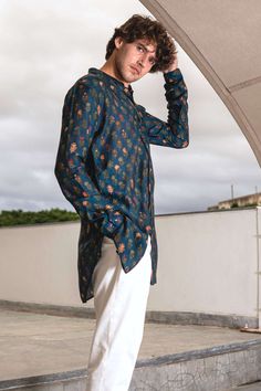 Blue Kurta Men, Men Printed Kurta, Short Kurta For Men, Window Exterior, Wedding Kurta For Men, Kurta For Men, Kurta Men, Mens Kurta Designs, Short Kurta