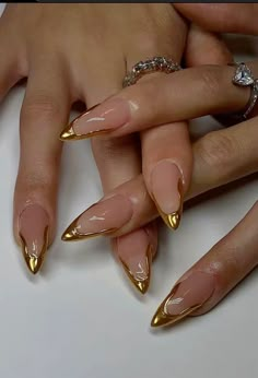 Soft Stiletto Nails, Cleopatra Nails, Greek Goddess Nails, Elegant Touch Nails, Golden Nails, Formal Nails, Classy Nail Designs