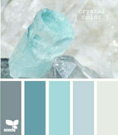 the color scheme is blue and gray, with white text on it that says crystal