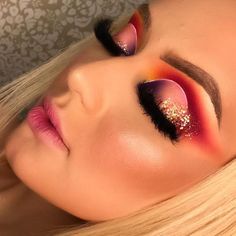 Buchona Makeup, Angel Makeup, Bridal Eye Makeup, Carnival Makeup, Dramatic Eye Makeup, Glitter Eye Makeup, Makeup Tutorial Eyeshadow, Beautiful Eye Makeup