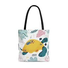 Beach Tote Bag Sea Turtle Under the Sea AOP | eBay Beach Tote Bag, Monkey Plush