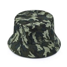 Elevate your outdoor style with our Camo Bucket Hat, the perfect blend of functionality and fashion. Whether you're hiking, fishing, or simply enjoying a sunny day, this hat provides the ultimate protection and a stylish look. Key Features: Durable Material: Crafted from cotton and polyester to ensure long-lasting wear and comfort. Classic Camo Design: Features a timeless camouflage pattern that blends seamlessly with natural surroundings, making it perfect for outdoor adventures. Wide Brim: Off Khaki Cap Sun Hat For Summer, Casual Camouflage Bucket Hat For Outdoor, Packable Visor Bucket Hat For Outdoor, Lightweight Casual Bucket Hat For Fishing, Casual Lightweight Bucket Hat For Fishing, Trendy Bucket Hat For Outdoor Activities, Adjustable Military Style Hats For The Beach, Summer Camouflage Bucket Hat, Khaki Bucket Hat With Curved Brim For Summer