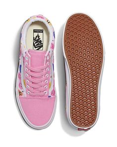 Customised Shoes Custom, Custom Vans With Name, Painted Cocomelon Shoes, Cute Vans Shoes Slip Ons, Cute Vans Custom, Pastel Vans Slip On, Old Skool Vans Custom, Custom Shoes Simpson, Cool Lace Patterns For Vans