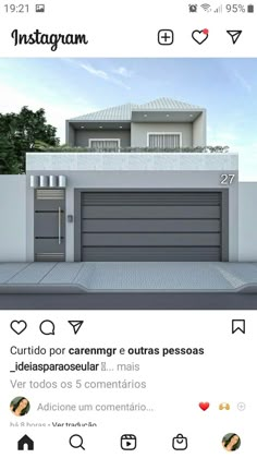 an instagram page with the image of a house on it and text that reads instagram