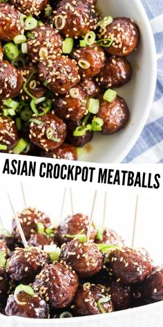 Crockpot Apps, Asian Meatballs Crockpot, Asian Crockpot, Crockpot Party Food, Crockpot Meatballs, Slow Cooker Asian, Meatball Appetizer Recipe, Meatball Recipes Crockpot, Asian Meatballs