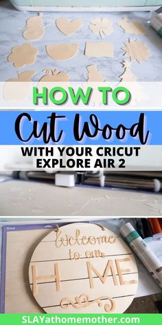 how to cut wood with your cricut explore air 2