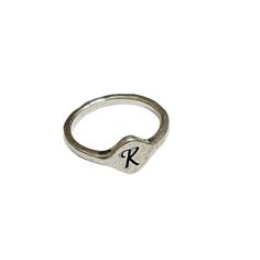 James Avery Petite Signet Ring Initial K Sterling Silver 925 Pinky Size 4 | eBay Classic Engraved Ring Stamped 925 For Everyday, Classic Everyday Engraved Ring Stamped 925, Classic Nickel-free Rings For Everyday Wear, Classic Everyday Nickel Free Rings, Classic Sterling Silver Initial Ring For Everyday, Classic Sterling Silver Engraved Ring Nickel-free, Classic Sterling Silver Engraved Ring, Nickel Free, Silver Initial Ring With Round Band For Everyday, Everyday Silver Initial Ring With Round Band