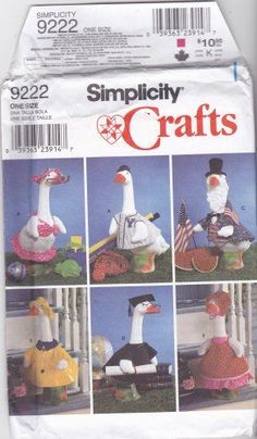 the sewing pattern for this ducky doll is very easy to make