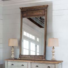 Rustic 6' Aged Elm Framed Mirror - Your Western Decor Painted Fox Home, Weathered Wood Finish, Park Hill, Wood Framed Mirror, Wood Wall Mirror, Framed Mirror, Beautiful Mirrors, Wood Mirror, Antique Farmhouse