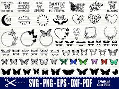 butterflies and hearts svg files