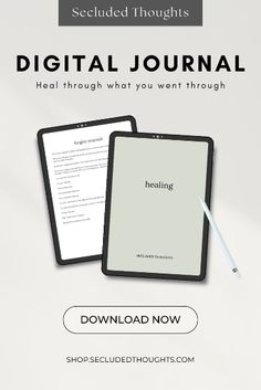 the digital journal is open and ready to be used