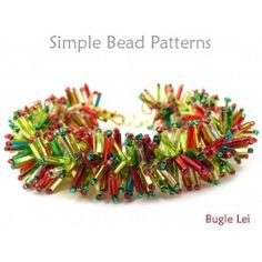 the beaded bracelet is made with colorful beads