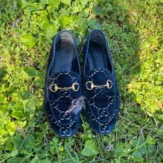 100% Authentic Gucci Navy Blue Loafers Size 38 Used Condition, Signs Of Wear Please View My Photos For Details Please Ask Any Questions Before Purchasing Reasonable Offers Are Always Welcome No Dust Bag Or Box 097 Gucci Loafer Blue, Blue Loafers, Gucci Loafers, Shoes Gucci, My Photos, Gucci Shoes, Flat Shoes Women, Loafer Flats, Dust Bag