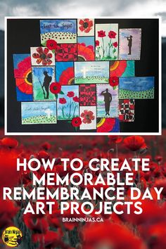 the cover of how to create memorable remembrance art projects