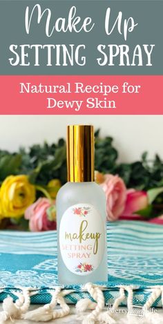 Make a DIY natural makeup setting spray to help set your makeup and to take advantage of the powerful therapeutic benefits of essential oils, witch hazel and rose water. It’ll leave your skin feeling fresh and dewy, you’ll also smell amazing! #makeupsettingspray #homemademakeupsettingspray #diymakeupsettingspray #makeupsettingsprayrecipe #essentialoils #howtomakemakeupsettingspray Natural Makeup Remover Diy, Essential Oils Witch, Diy Setting Spray, Diy Makeup Setting Spray, Living Oils Recipes, Messy Life, Benefits Of Essential Oils, Natural Makeup Remover