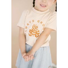 Our Always Growing tee shirt is designed to inspire kids through whatever their day brings. Made with 100% organic cotton fabric, these shirts are eco-friendly, non-toxic, and pre-shrunk. Overall they run true to size. We recommend ordering the size 6 for a youth small, or size 7 for a youth medium. Kids Graphic Tees, Inspiration For Kids, Organic Cotton Fabric, Children In Need, Swimsuit Cover, Toddler Fashion, Kid Tees, Graphic Tee Shirts