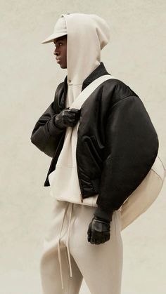 Leather Label, Fear Of God, Fall 2022, Mode Inspo, Oversized Silhouette, Workout Jacket, Cotton Fleece, Smart Casual, Fleece Hoodie