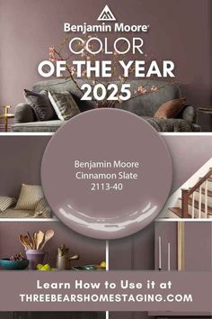 the color of the year is benjamin moore's paint, and it has been changed to