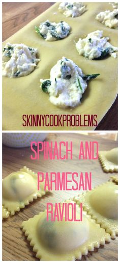 spinach and parmesan ravioli is an easy appetizer to make