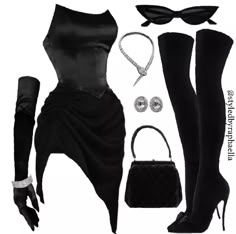 Adrette Outfits, Villain Outfits, Smink Inspiration, Black Clothes, Dark Feminine, Teenage Fashion Outfits, Edgy Outfits