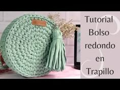 a crocheted bag with tassels on it and the words, how to crochet