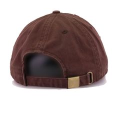 For a rustic and vintage look. Made from durable cotton with pinpoint distressing to give it a vintage flair, which we highly recommend in the dad hat style. We’ve searched high and low for the best premium basics in the country and this is it. High in quality at the right price. This dad hat sacrifices nothing. A favorite at Hat Heaven headquarters for a myriad of reasons, we can’t sing enough praises about these dad hats. Hat Material: 100% CottonCrown: KBE BrownVisor: KBE BrownButton: KBE Bro Adjustable Brown Dad Hat With Visor, Vintage Adjustable Solid Baseball Cap, Adjustable Brown Cotton Hat, Brown Adjustable Visor Snapback Hat, Vintage Brown Visor Baseball Cap, Brown Cotton Baseball Cap With Short Brim, Casual Brown Snapback Hat With Short Brim, Brown Cotton Hat With Curved Brim, Adjustable Brown Snapback Visor Hat