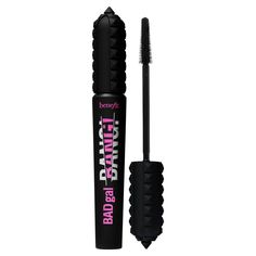 Get out of this world lashes with Benefit's BADgal BANG! Volumizing Black Mascara! BADgal BANG! 36 HOUR* FULL-BLAST Volumizing Mascara creates MASSIVE volume without weighing down lashes! The gravity-defying formula contains aero-particles, one of the lightest known materials derived from space technology. This innovative intense pitch black mascara layers easily for BIGGER impact. Its custom big slimpact! brush is designed to reach from root-to-tip and corner-to-corner of upper & lower lashes f Mascara Best, Benefit Mascara, Space Technology, Benefit Brow, Volumizing Mascara, Lengthening Mascara, Best Mascara, Eye Mascara, Bad Gal