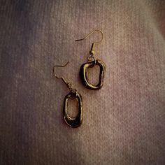 These are some organic shaped Gold Colored Earrings. Perfect for a gift for Mom or even more! Organic Shape Earrings, Organic Earrings, Colored Earrings, Jewellery Inspiration, Organic Shapes, Gold Gold, Gift For Mom, Jewelry Earrings Dangle, Gold Earrings