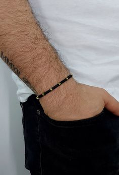 It is Chaotic designed and completely handmade. It is produced using natural stone materials. And the intermediate apparatus is gold plated. We wish you to use it in good days Male Bracelets, Male Jewelry, Hematite Bracelet, Metal Bracelet, Protection Bracelet, Bracelet For Men, Bead Jewelry, Metal Bracelets, Gift For Dad