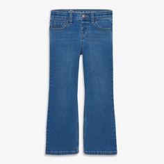 We made our FeelGood Denim to win over kids who have forever sworn off jeans. These feature a bootcut leg, our signature just-right stretch, and an adjustable waistband. Fabric: 74% cotton, 24% recycled polyester, 2% spandex; pre-washed to minimize shrinkage. Feel: Always soft and never stiff, with all-around stretch for ultra comfort. Learn more. Fit: Sits just below the waist with a slightly flared leg from the knee down; snap closure, adjustable waistband, and functional pockets (of course!). Kick Flare Jeans, Bootcut Jean, Kick Flares, Adjustable Waistband, Bootcut Jeans, Snap Closure, Flare Jeans, To Win, Spandex