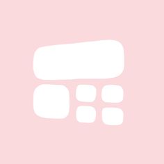 a pink background with white circles on the top and bottom of it, as well as an image of a cell phone