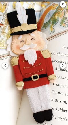 an ornament made to look like a nutcracker