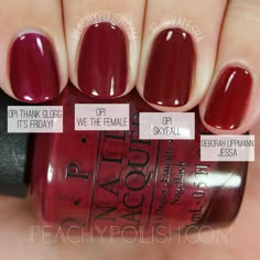 Opi We The Female, Nails Colors Winter, Nail Polish Swatches, Nail Colors Winter