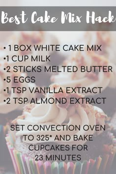 the best cake mix recipe for cupcakes and muffins is in this list