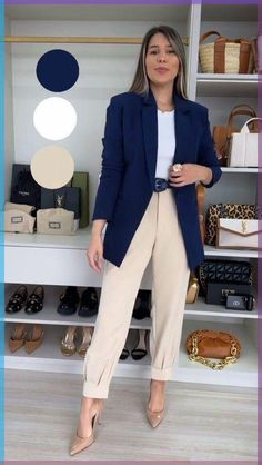 Banker Outfits Women, Blazer Fits, Girly Swag, Colour Combinations Fashion, Color Combos Outfit, Blazer Outfit, Event Outfit