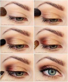 Bronzed Makeup Tutorial, Winter Eye Makeup, Natural Eye Makeup Tutorial, Fall Makeup Tutorial, Best Natural Makeup, Bronze Makeup