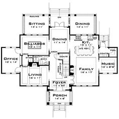 this is the first floor plan for these house plans, which are also available in other styles