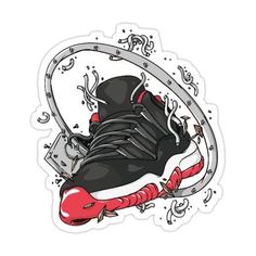 Jordan Painting, Bred 11s, Sneakers Illustration, Painting Shoes, Jordan Logo Wallpaper, Graffiti Text, Jordan Xi, Shoes Wallpaper, Nba Art