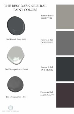 the best dark neutral paint colors