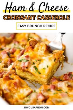 ham and cheese casserole is an easy brunch recipe