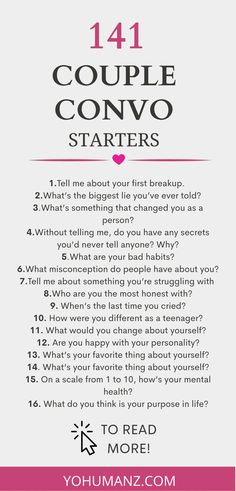 Couple Conversation Starters, Deep Conversation Topics, Questions To Get To Know Someone, Conversation Starters For Couples, Intimate Questions, Romantic Date Night Ideas, Relationship Lessons, Relationship Therapy