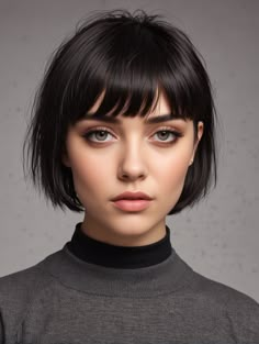 40 Stunning Bob Haircuts for Round Faces That Will Transform Your Look – Scan to Talk Bob Haircut Round Face, Haircut Round Face, Curly Bob With Fringe, Short Bob With Bangs, Bobs For Round Faces, Haircuts For Round Faces, Hair References, Short Bobs With Bangs, Bob Haircut For Round Face