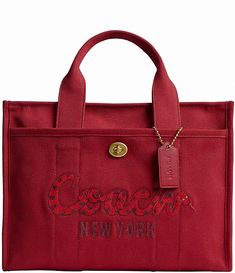 COACH New Year Snake Large Cargo Tote | Dillard's